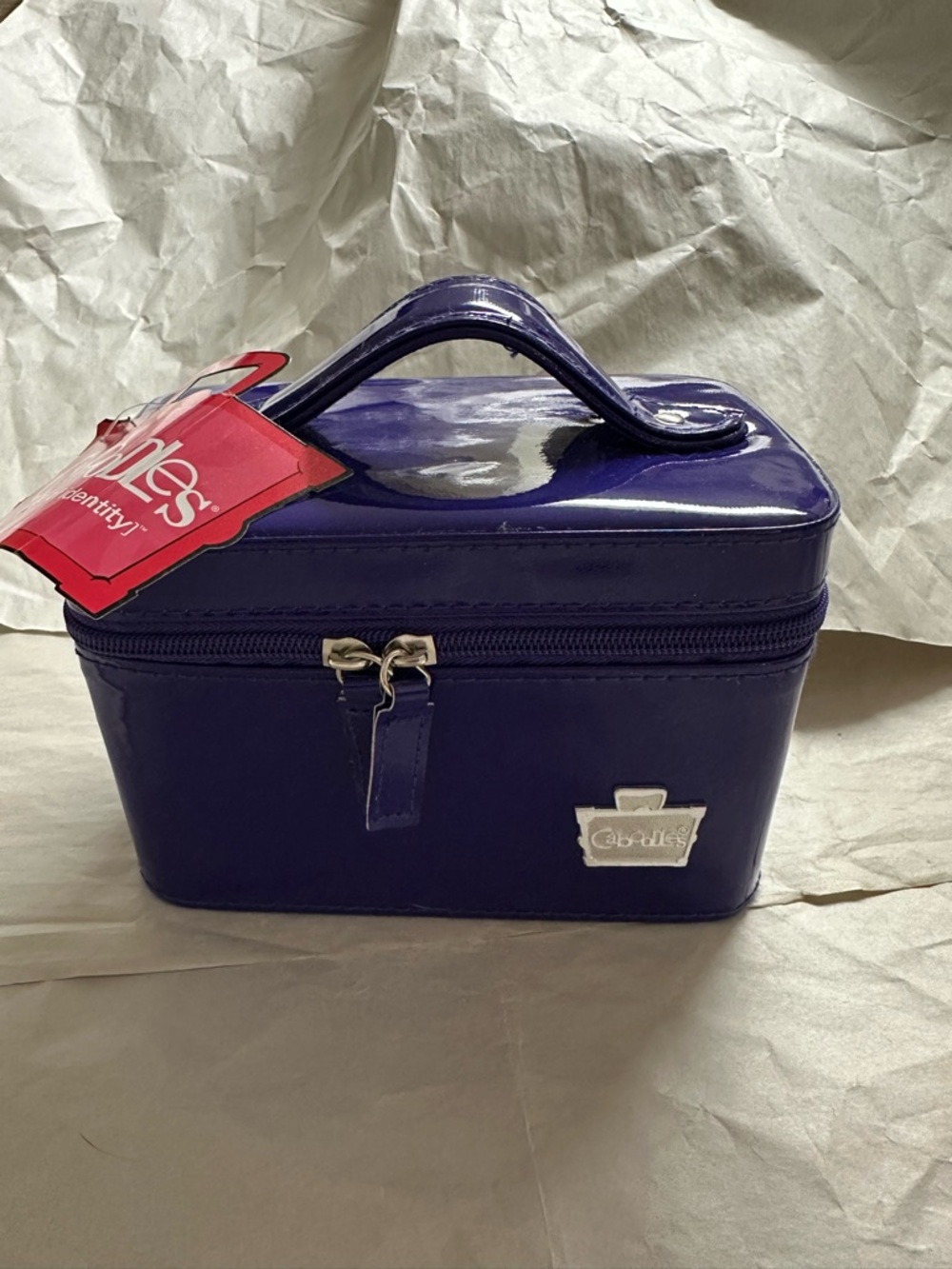 NEW Caboodles Go-Getter 5840-51 Purple Handheld Zippered Cosmetic Case